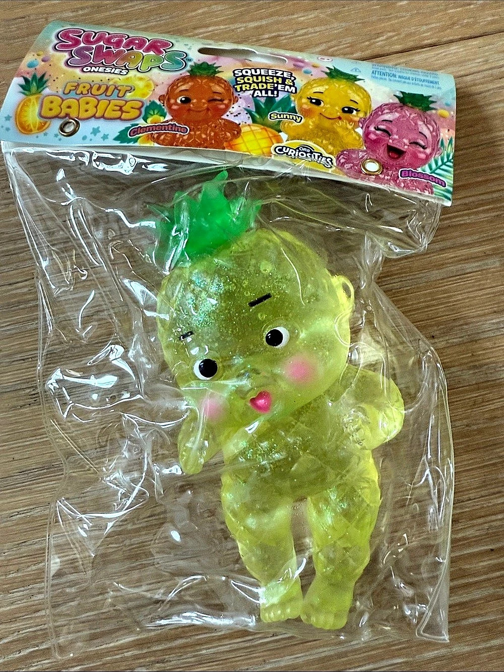 ORB Sugar Swaps Fruit Baby Sunny Pineapple Yellow Squishy NEW